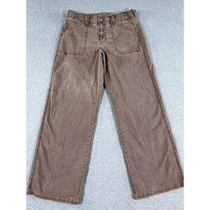 American Eagle Pants Women's 13 Brown Stovepipe Stretch Straight Leg Regular Fit